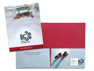 RG Snow Management Sales pocket folder