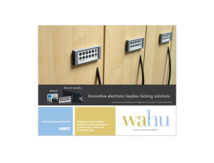 Email blast graphic featuring wahu's keyless locking solutions