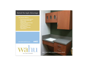 Email blast graphic featuring wahu's modular millwork